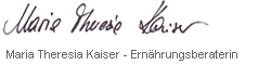 Ernährungsberaterin Maria Theresia Kaiser